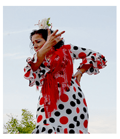 mujer bailando flamenco